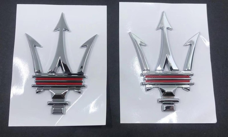 Chrome For Maserati Ghibli Grecale Quattroporte Levante MC20 RH & LH Trident