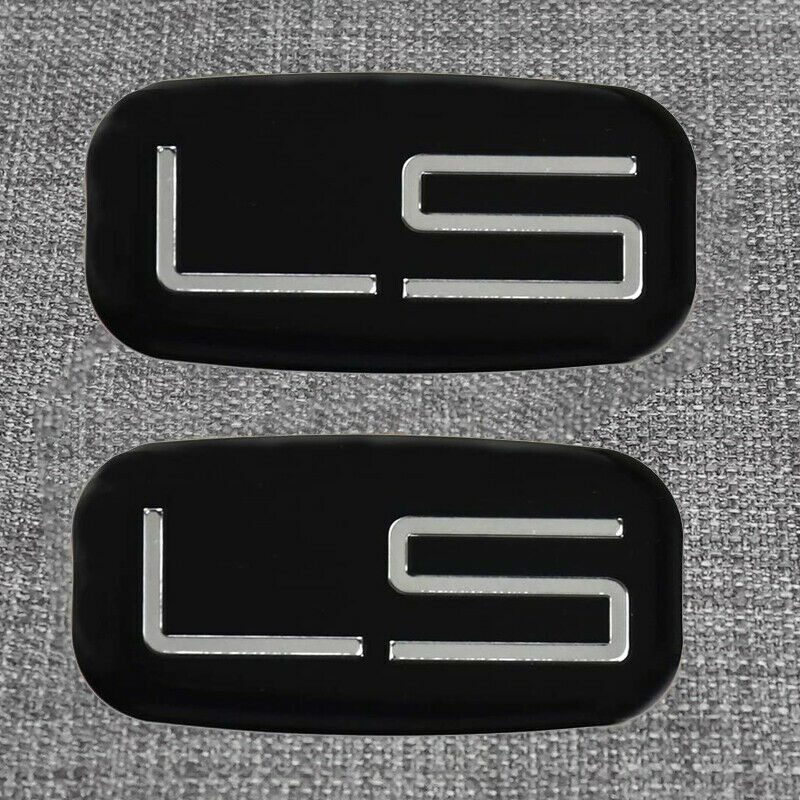 For 1992-2007 LS Emblem Pillar Roof Side Badge 15036135 (Silver Black) – 2Pc