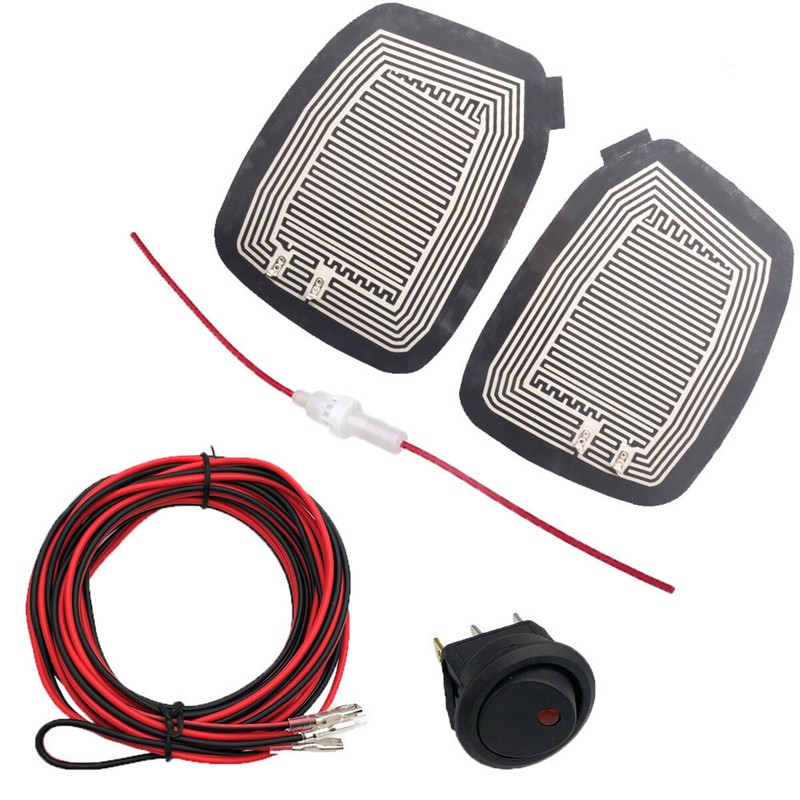 Car SUV Wing Mirror Glass Heated Pad Quick Warm Defogger Safe Driving Accessory