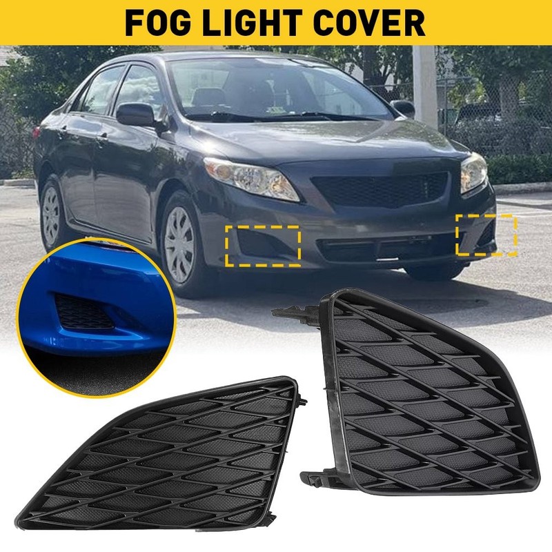 Bumper Front Insert Fog Light Cover Left+Right For TOYOTA COROLLA 2009-2010 EOOH