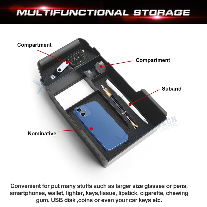 Center Console Organizer Tray Armrest Glove Storage Box For Mazda CX30 2020-2024 gallery