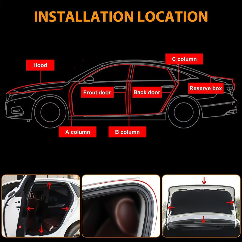 10FT T-Shape Car Seal Strip Door Window Rubber Trim Weatherstrip Self Adhesive gallery
