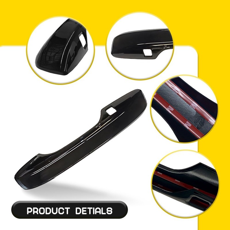 Fit Honda Civic 11th Gen 2022-2025 Gloss Black Door Handle Covers Trim Set 4-40X gallery