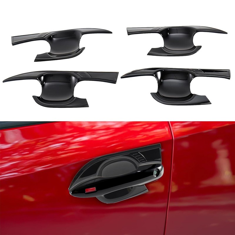 For Toyota Camry 2018-2024 Glossy Black Exterior Door Handle Bowl Cover Trim New