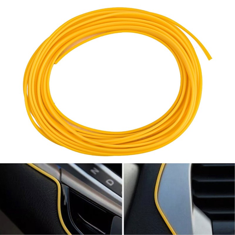 Dynamic Car Interior Molding Line 5m PVC+Silicone Material Fashionable Look