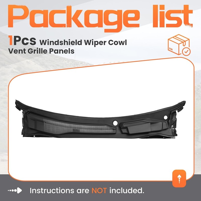 5113548AC Windshield Wiper Cowl Grille Panel For 2008-16 Chrysler Town & Country gallery