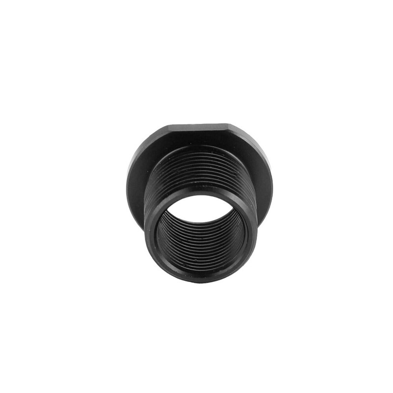 1/2 – 28 ID to 5/8-24 OD Threaded Adapter – Stainless Steel Color Aluminum,Black