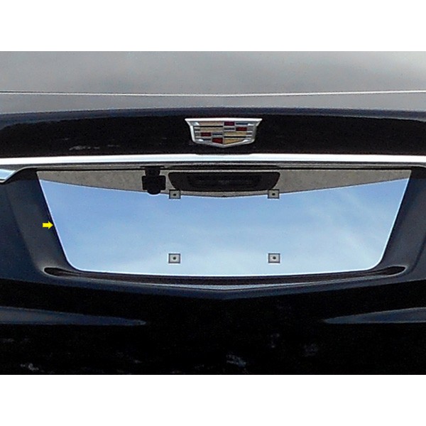 For Cadillac XT5 2017-2026 SAA Polished License Plate Trim