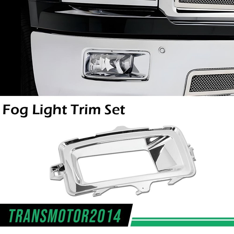 Fog Light Trim Set Fit For 2014-2015 Chevy Silverado 1500 Left and Right Side gallery