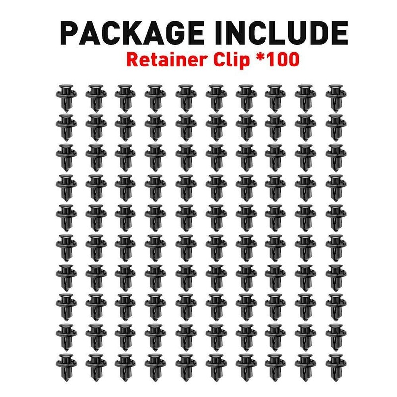100PCS Bumper Fender Clip Retainer Fastener Rivet Screw For Subaru 90914-0007 gallery