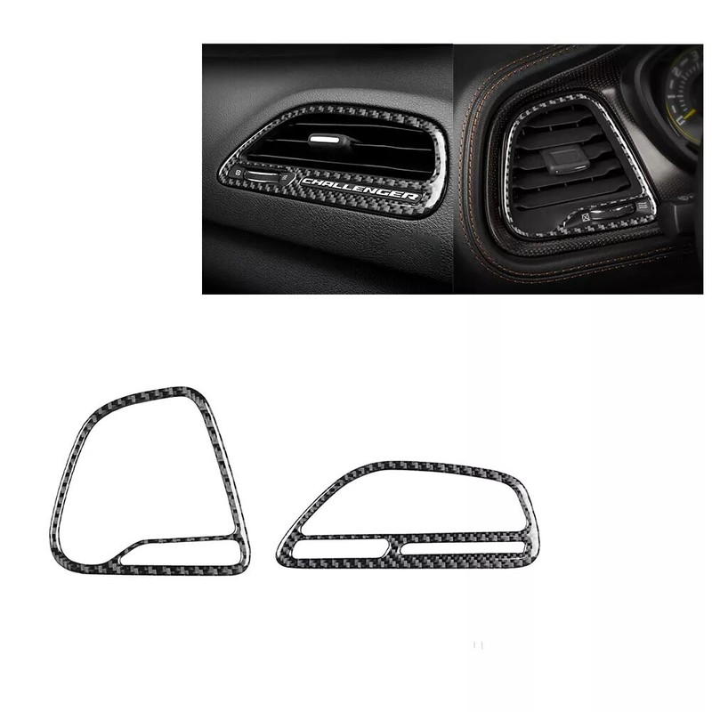 13Pcs Carbon Fiber Full Interior Set Cover Trim For Dodge Challenger 2015-2022 gallery