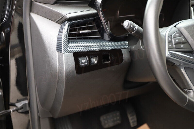 Carbon Fiber Look Center Console Molding Cover Trim For Cadillac XT5 2017-2024 G gallery