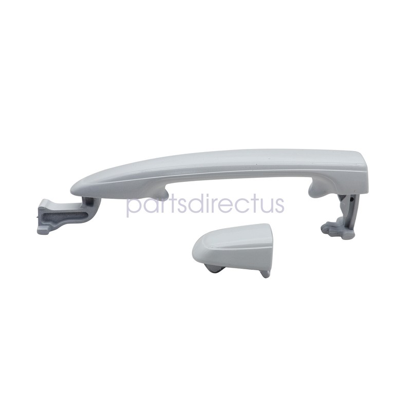 For 2004-10 Toyota Sienna White Pearl Rear L/R Outside Door Handle W/O Keyhole gallery