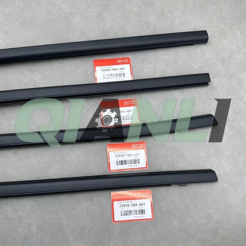 OEM 4X Weatherstrip Window Moulding Trim Seal Belt For 16-21 Honda Civic Sedan gallery