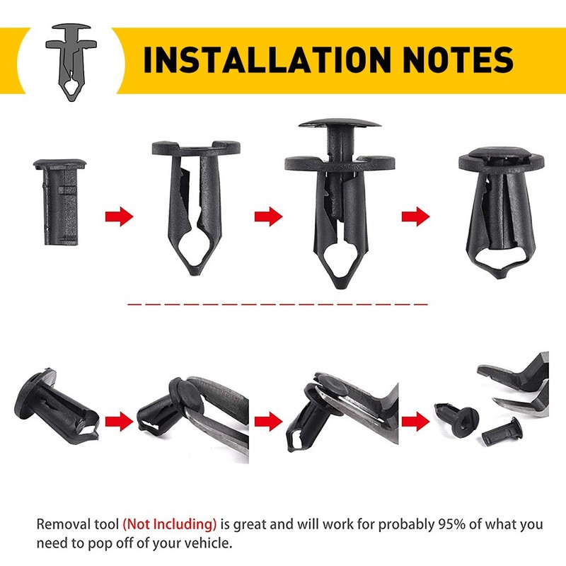 28-280PCS Shield Car Engine Splash Screw Body Fender Nut Bolts Bumper Clip Rivet gallery