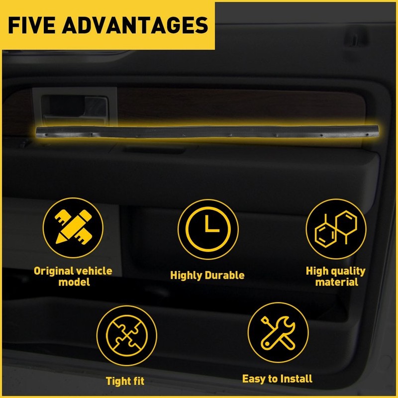 Front Door Lower Weatherstrip Seal For 1999-2016 Ford F250 F350 F450 Super Duty gallery