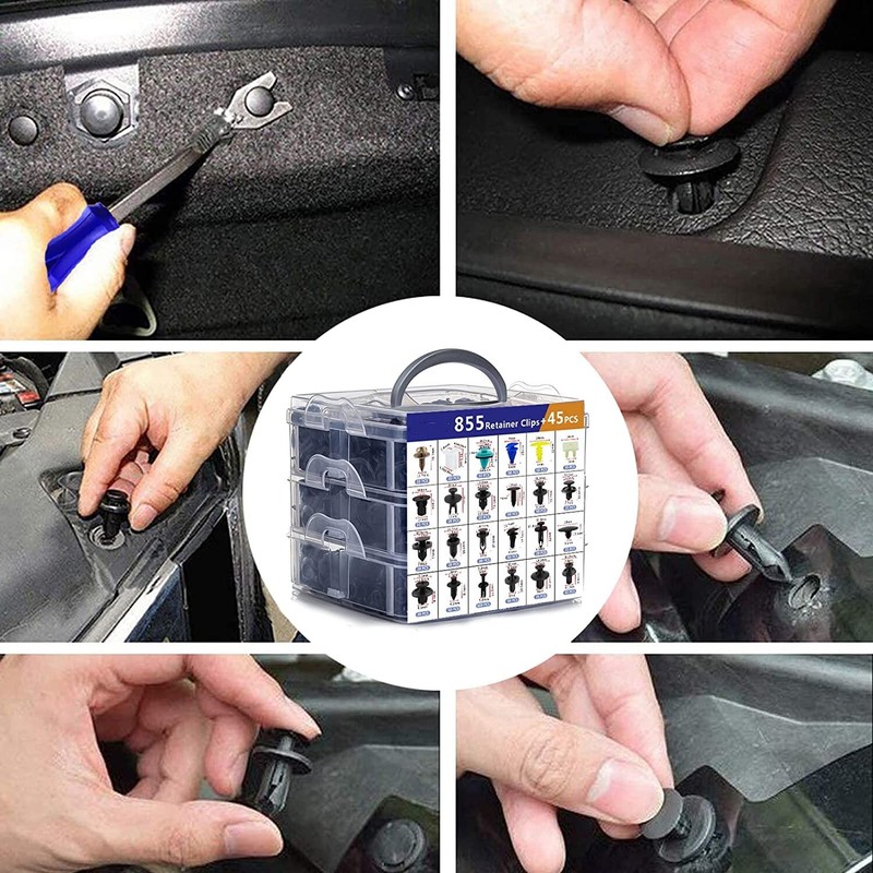 Car Retainer Clip Auto Fasteners Clip Push Pin for GM Ford Toyota Honda Chrysler gallery