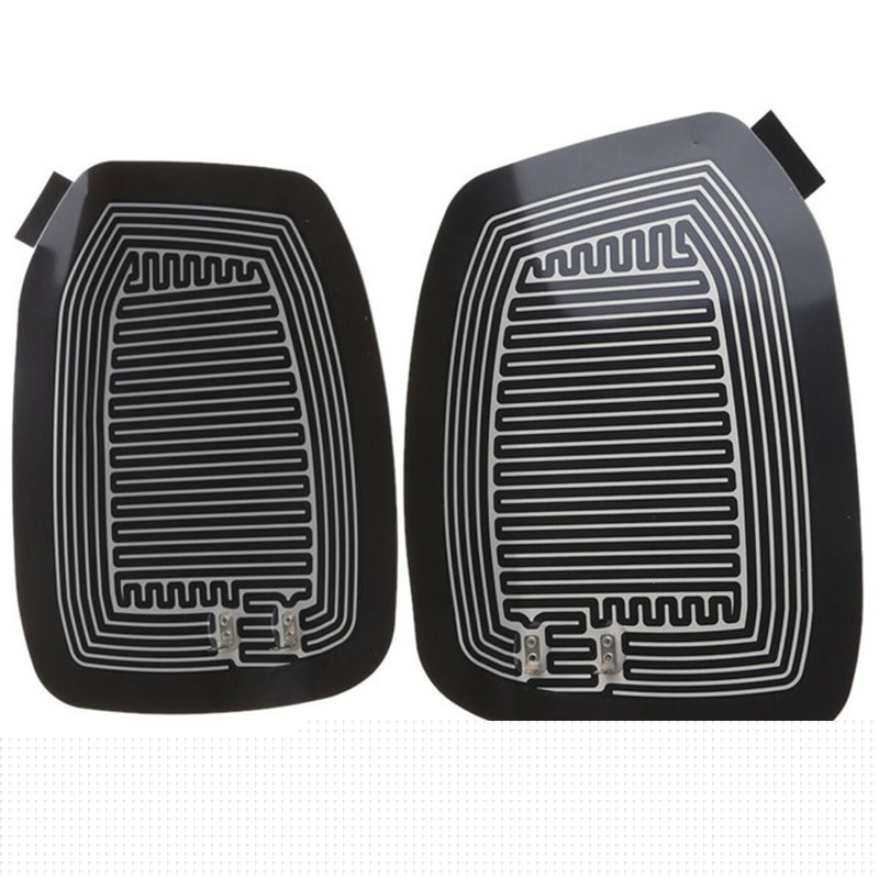 Car Side Rearview Mirror Glass Heated Demister Pads 2Pcs Heater Defogger 12V