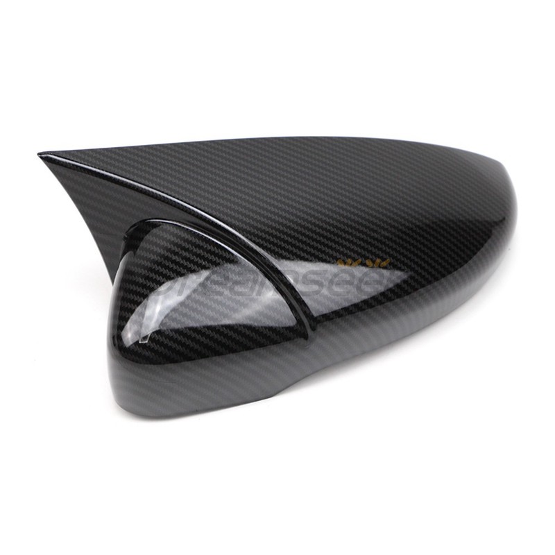 Side Rearview Mirror Cover Carbon Fiber Look For VW Scirocco Passat CC W/ Turn gallery