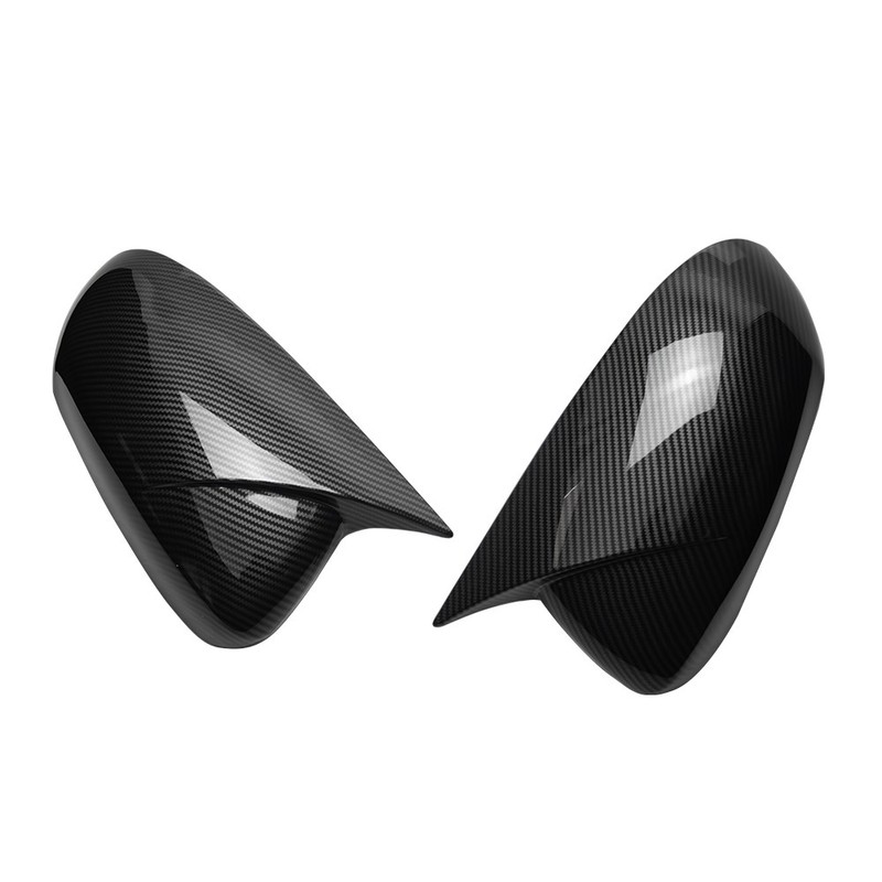 Add-on Gloss Black/Carbon Fiber Side Mirror Cover Cap For 2015-2022 Kia Sportage gallery