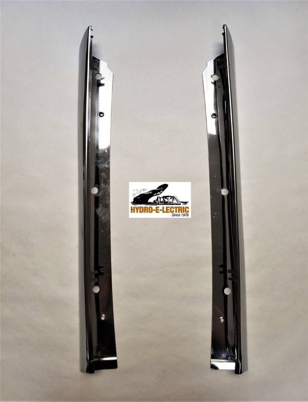 1967-1969 Camaro/Firebird Convertible Stainless Outer Pillar Post Molding- Pair gallery