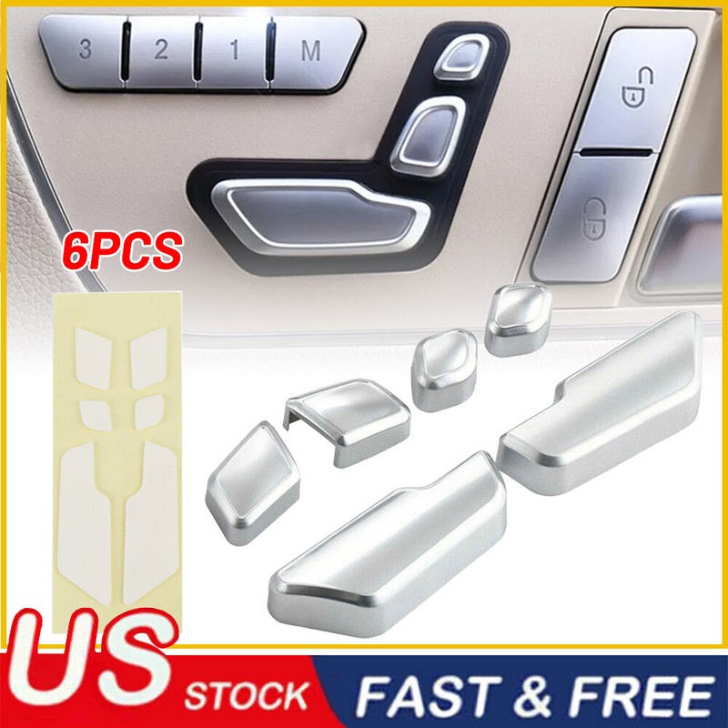 Door seat Adjust Button Switch Cover Trim for 2013-2014 Mercedes-Benz GL63 AMG