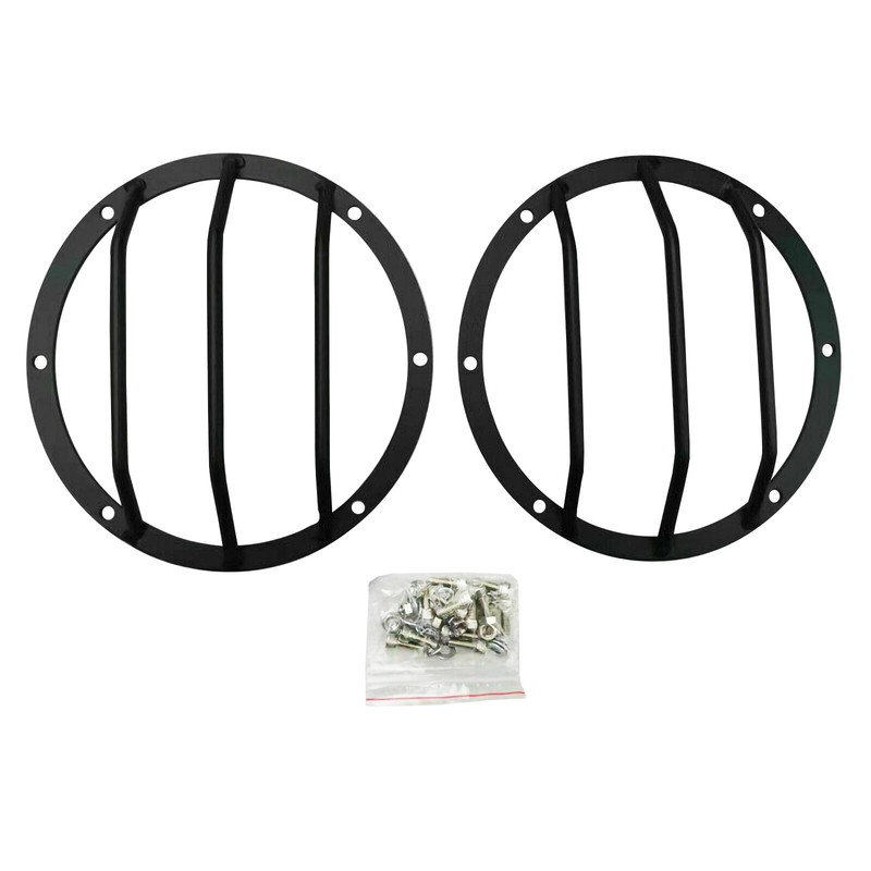 Pair(2) Front Head Light Lamp Ring Trim Matte Black For 07-14 Toyota FJ Cruiser gallery