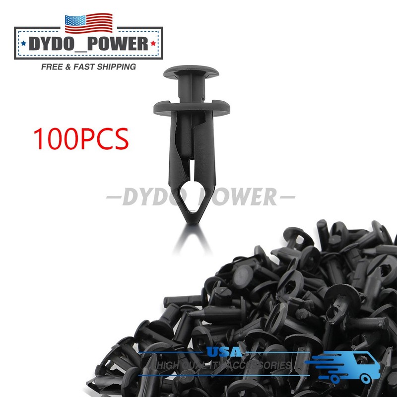 100pcs Retainer Fastener Rivets Clips for Ford N807389S 1039463 Fits 8mm Hole