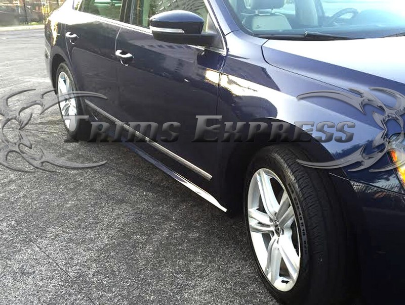 12-2019 Volkswagen Passat Lower Body Side Molding Trim Stainless Accent 1 1/4" gallery