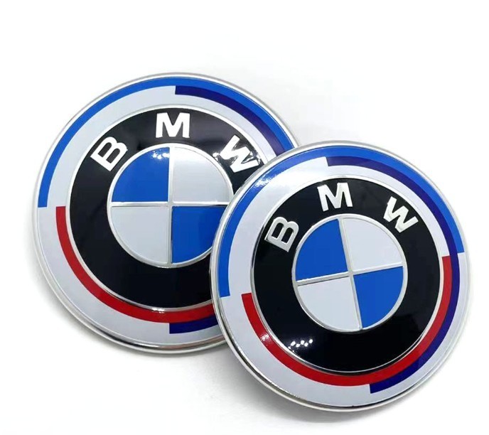 7Pcs 82mm 74mm 56mm 45mm B-M-W 50th Anniversary Wheel Emblem Rim HubCaps Badges gallery