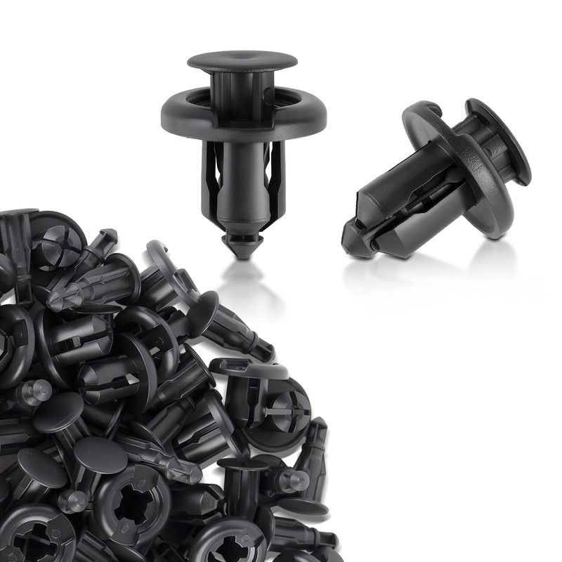 50x New 10mm Hole Plastic Push Pin Rivet Fastener Clips for Car Bumper Door Trim gallery