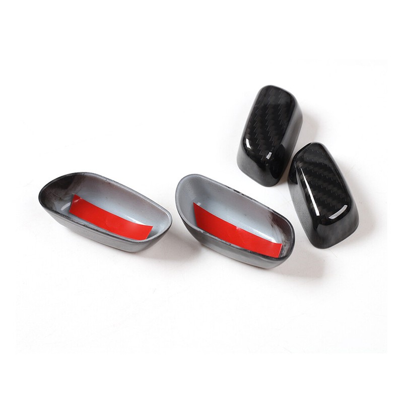 2pcs Seat Adjust Switch Button Ring Cover Trim For Chevrolet Camaro 2017+ Carbon gallery