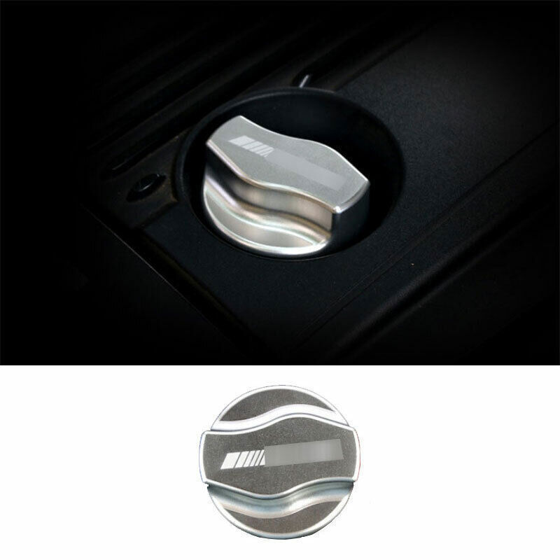 Silver Aluminum Outside Engine oil Cap Cover Trim Fit For Benz C-Class 2015-2021