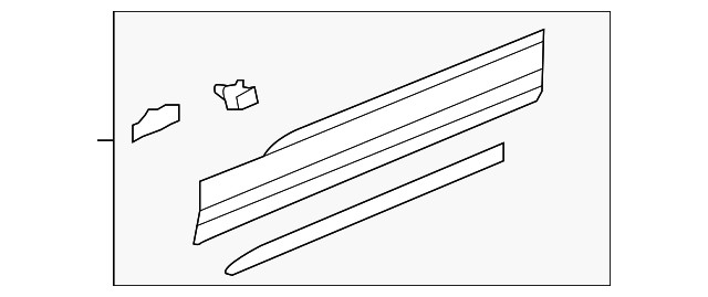 Genuine Volkswagen Lower Molding 5NN-854-950-C-GRU