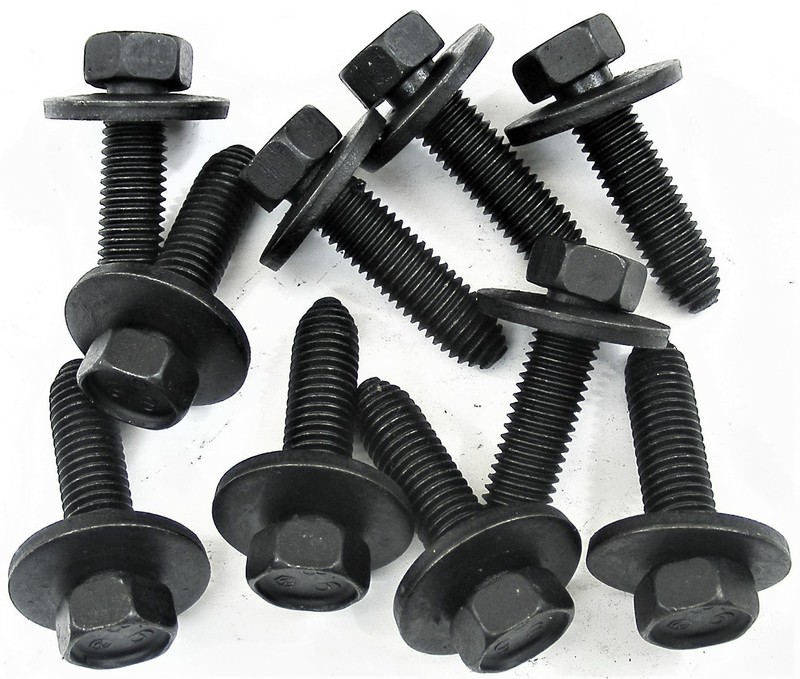 GM Frame Bolts- M10-1.50 x 40mm Long- 15mm Hex- 28mm Washer- 10 bolts- #105 gallery