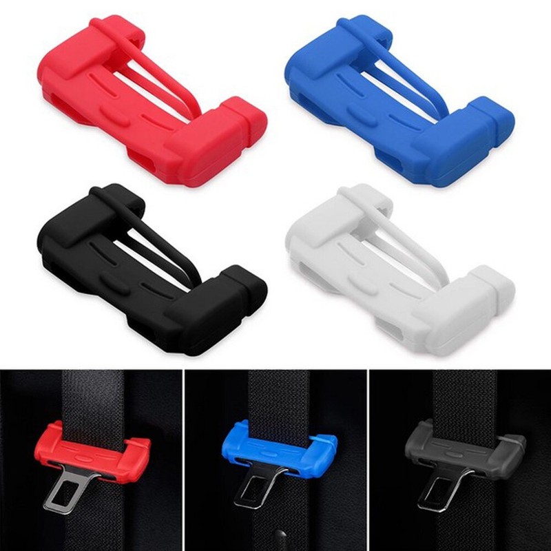 Car Seat Belt Buckle Clip Silicone Anti-Scratch Protector Cover Accessories gallery