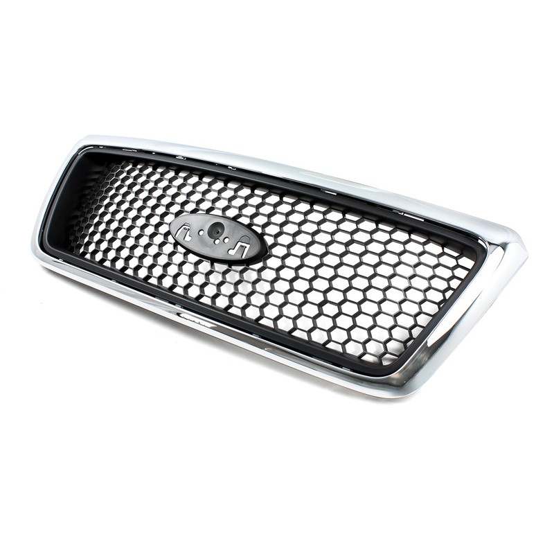 Grille For Ford F-150 2004-2006-2008 XLT Chrome Black W/Installation Accessories gallery