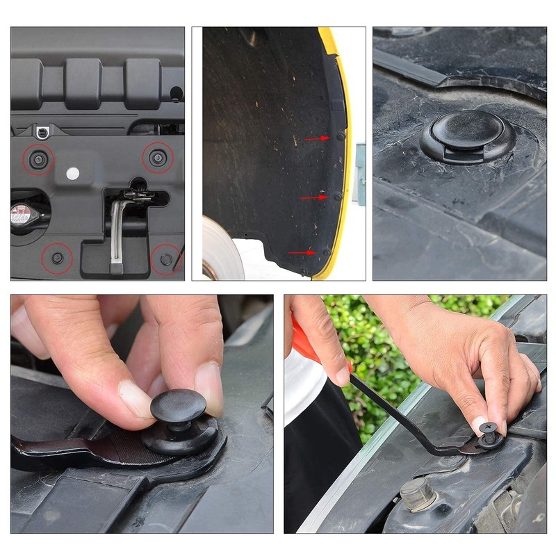 650Pcs Car Rivets Fastener Fender Push Pin Trim Auto Bumper Clips Retainer gallery