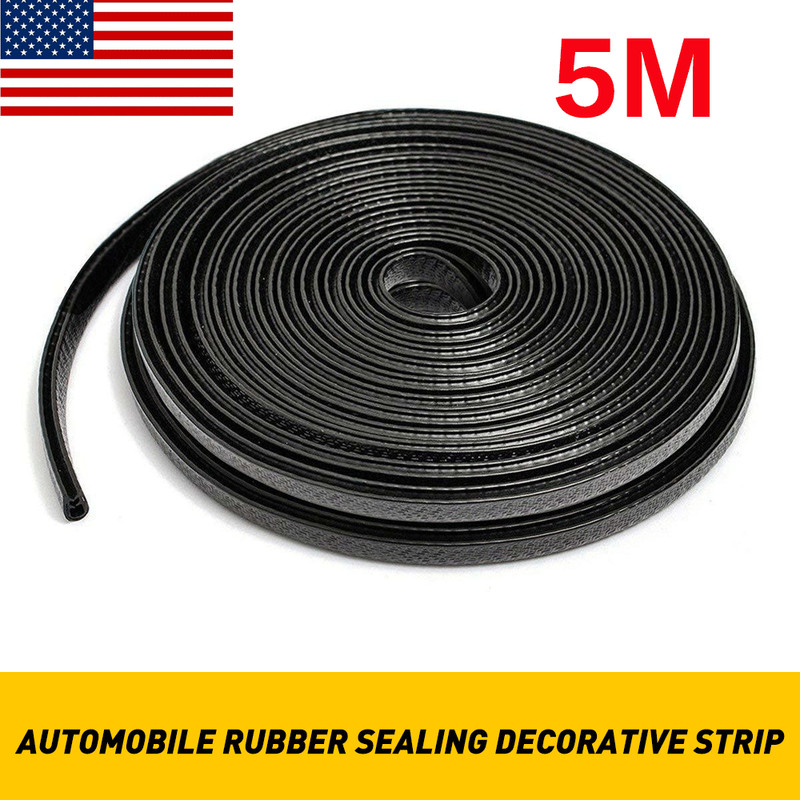 16feet Car Rubber Seal Trim Molding Strip Edge Door Lock Protector All Weather U