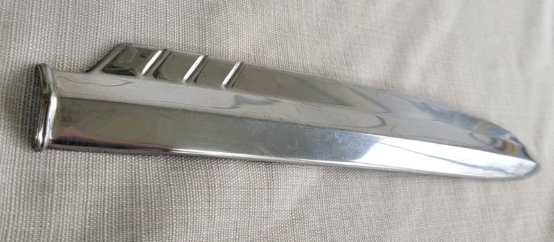 OEM 1952 Ford Customline Crestline RH Front Fender Spear Moulding Trim gallery