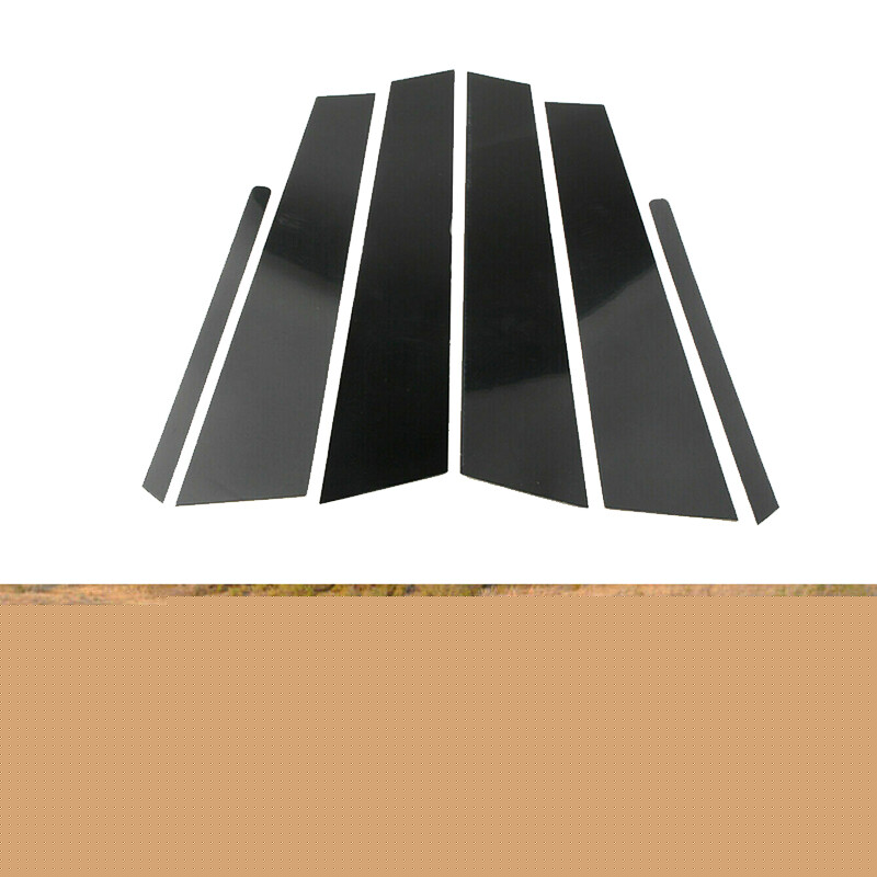 Glossy Black Pillar Posts Window Door Trim Cover Fit For KIA Optima 2011-2015