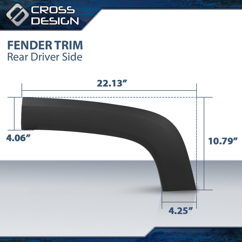 Fits 2015-2023 Jeep Renegade Wheel Fender Flare Molding Trim Rear Left Side gallery