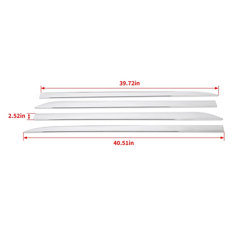 For Toyota SIENNA 2011-2020 ABS Outside Door Body Side Molding Chrome Trim 4 PCS gallery