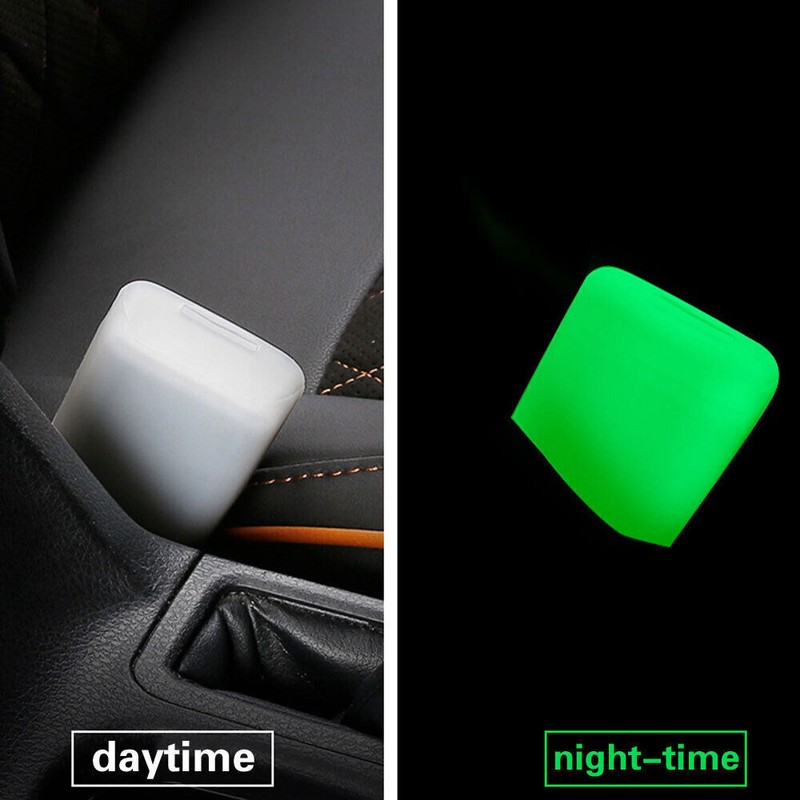 1PC Luminous Silicone Car Seat Belt Buckle Covers Clip Scratch-proof Protector