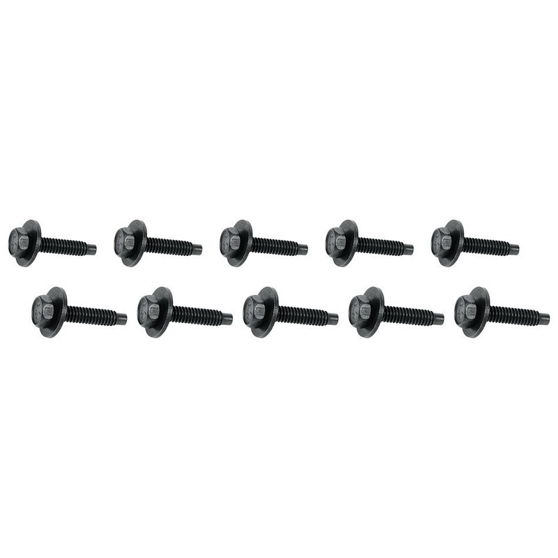 Allstar Performance 16553 Hex Head Body Bolt Kit 1 1/8in Long Steel 10pk Black
