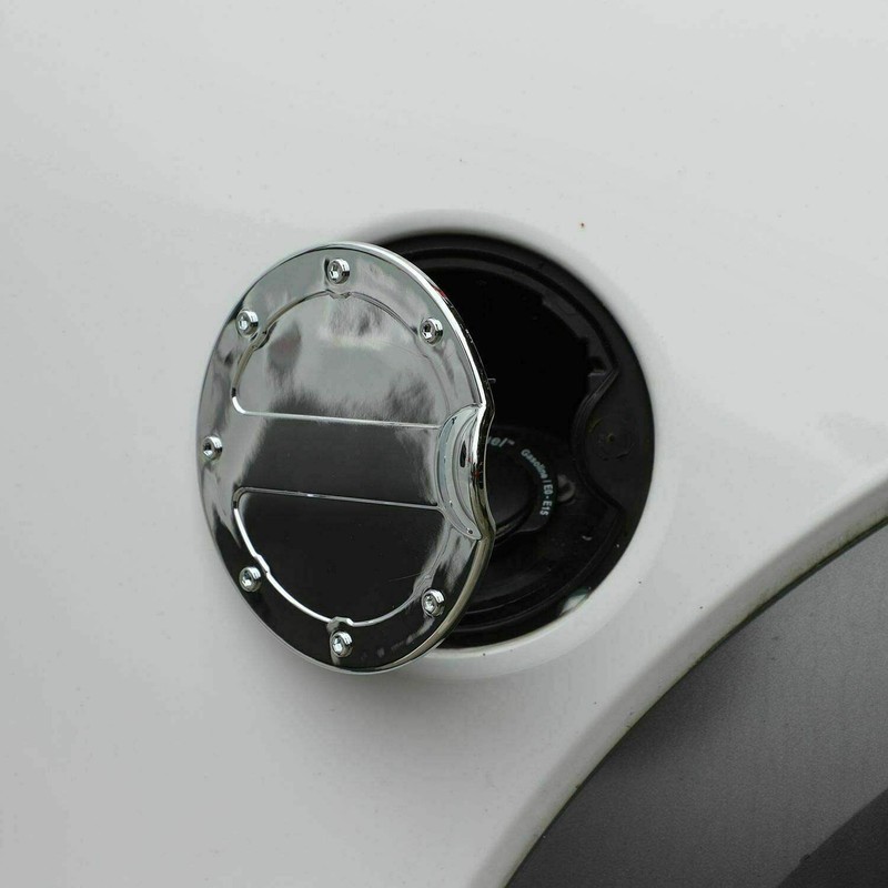 Triple Chrome ABS Fuel Tank Gas Door Cap Cover For Ford F-150 F150 Parts 2009-14 gallery