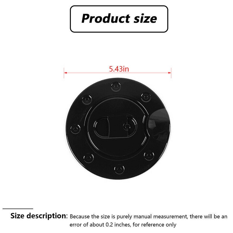 For 2004-08 Ford F-150 Car Filler Fuel Tank Door Gas Cap COVER TRIM GLOSS BLACK gallery