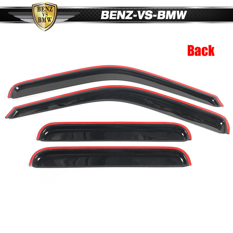 Fits 99-16 F250 F350 F450 F550 Super Duty Crew Cab Window Visor Vent Guards 4PC gallery