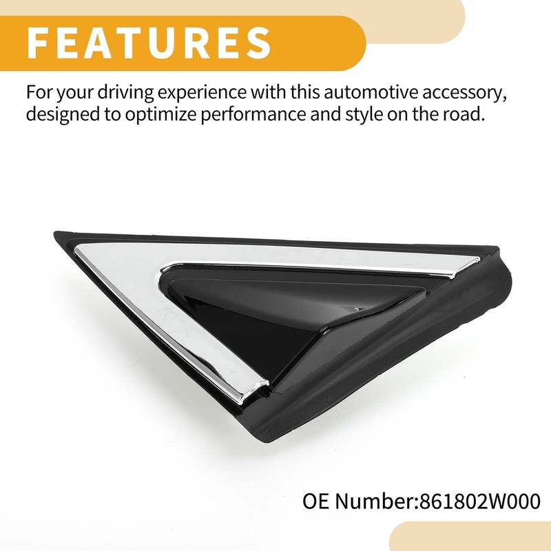 Front Left Side Pillar Corner Triangle Trim for Hyundai Santa Fe 2013-2016 gallery