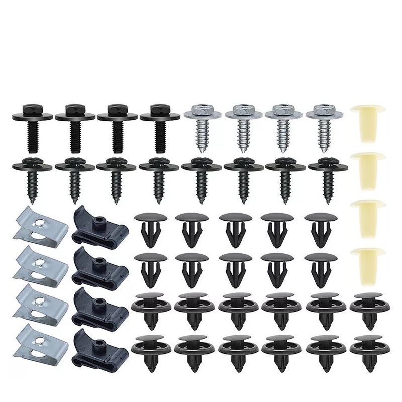50Pcs Engine Splash Shield Fender Screw Clips Rivet Fastener Fits For Toyoa C-HR